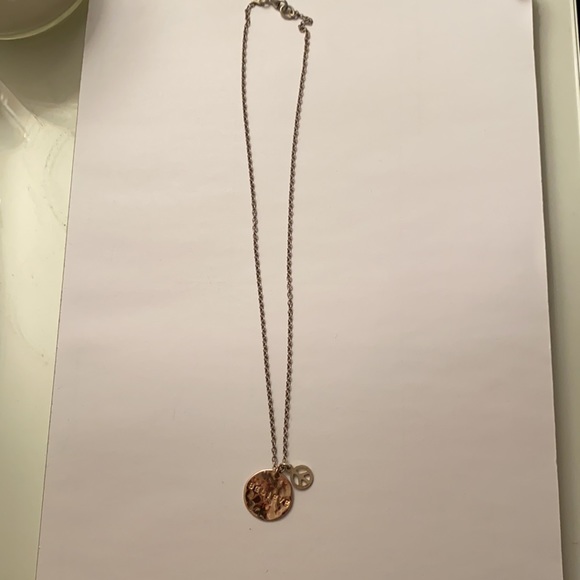 Believe/peace charm necklace - Picture 2 of 3